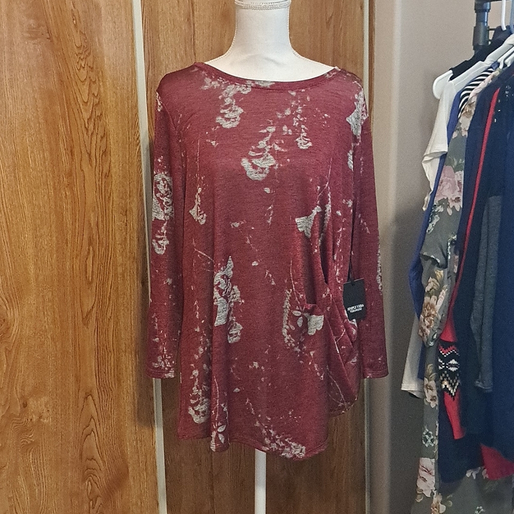 Simply Vera Wang XXL long sleeve blouse